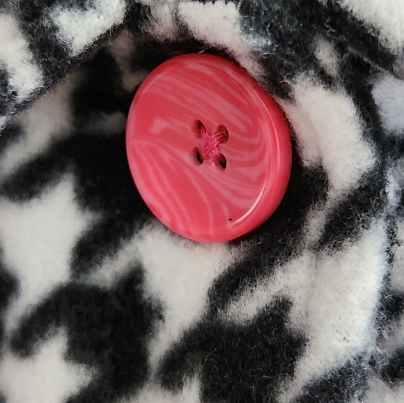 -SOLD-Toddler Girl Black and White Houndstooth Winter/Fall Pea Coat Size 2T - Picture 5 of 6